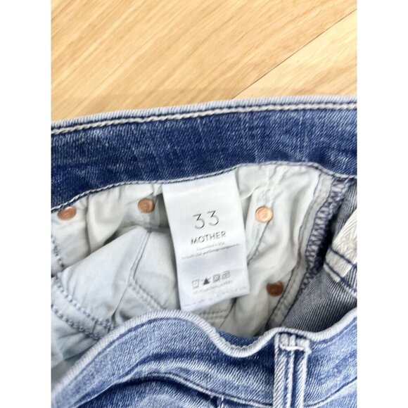 MOTHER The Weekender Denim Jeans I Wet My Plants Wash 33 - Picture 4 of 5